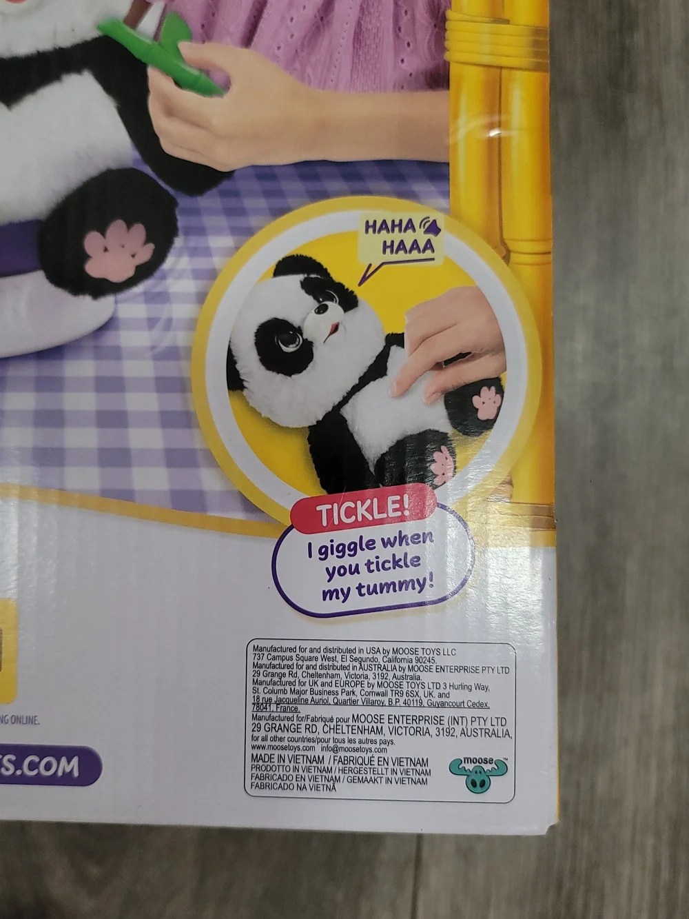 Little Live Pets My Baby Black & White Interactive Panda ChuChu, Plush Toy